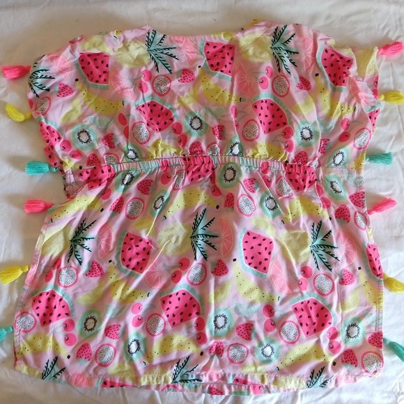 Cat & Jack Colorful Tassel Swim Coverup - 4/5 - Picture 3 of 4